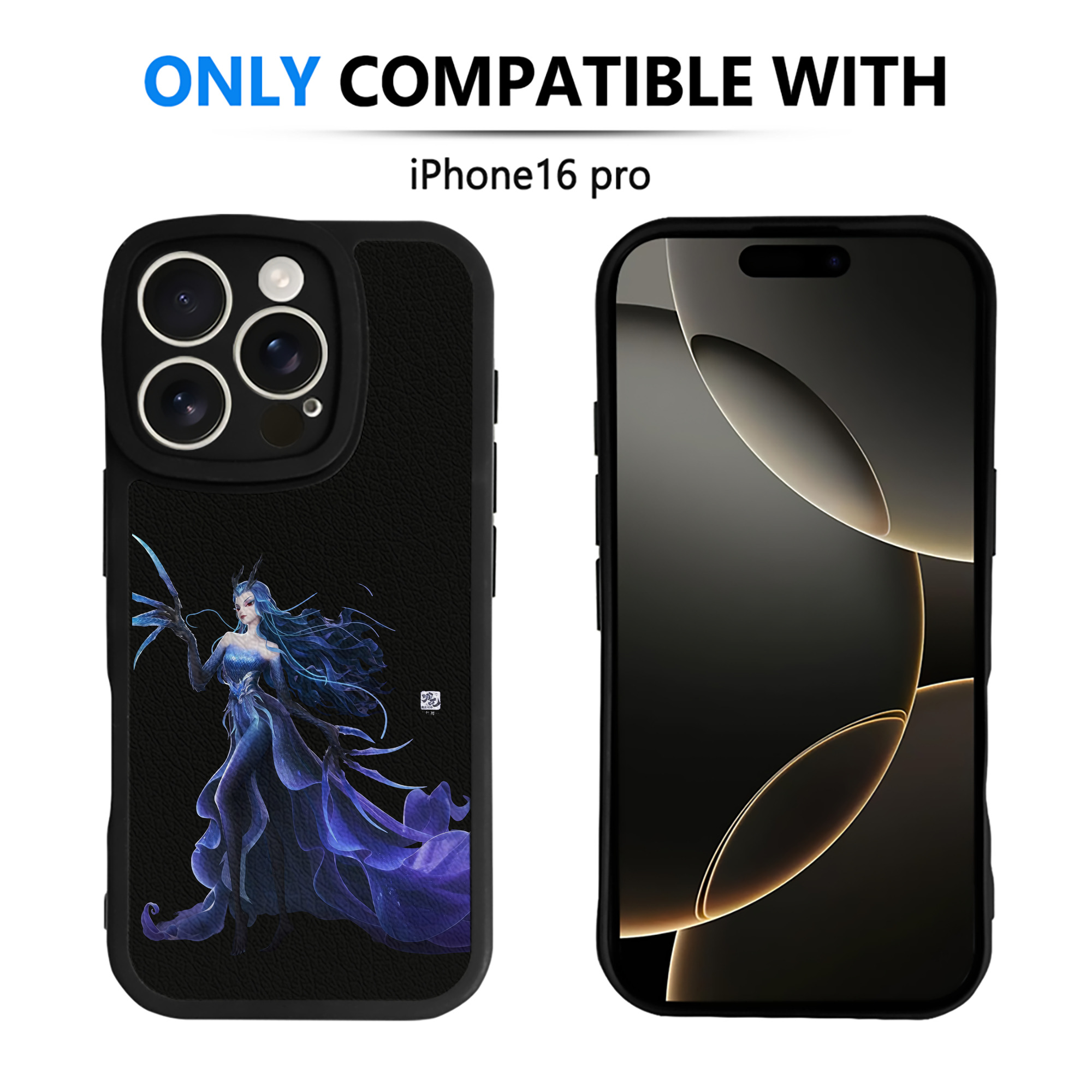 （画像用） Ne Zha 2 ナタ 魔童の大暴れ 【iPhone 16シリーズ対応】シリコンスマホケース（レザー調） 材質：シリコン